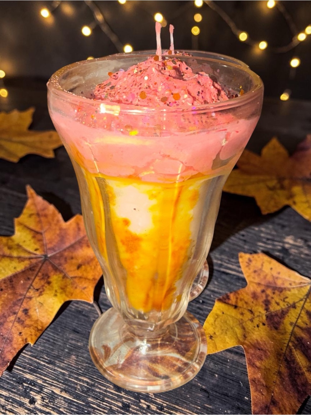 Pumpkin Pecan Praline Sundae Soy Candle 🍂🍫🎃 - Picture 3 of 8
